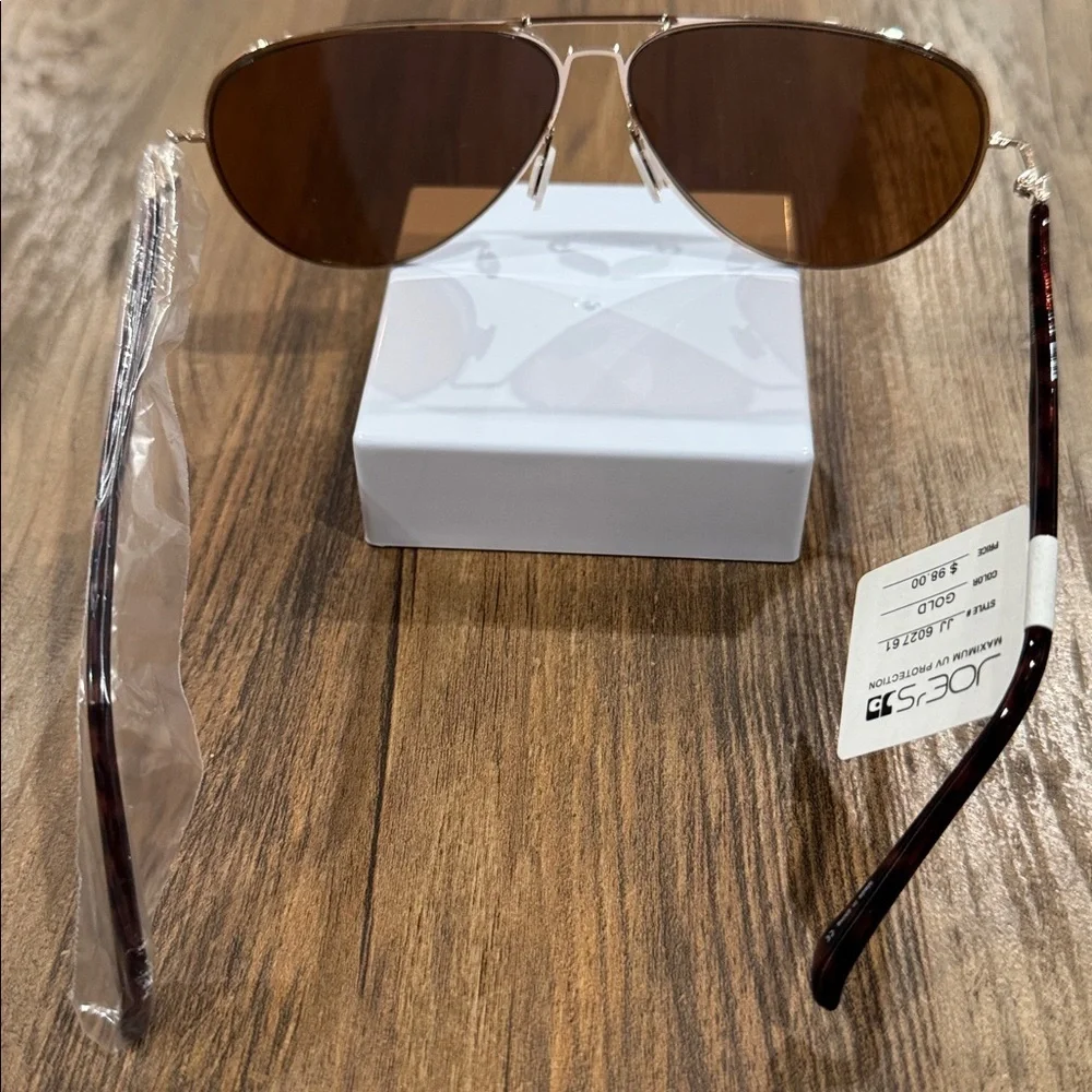 Brown Aviator Sunglasses